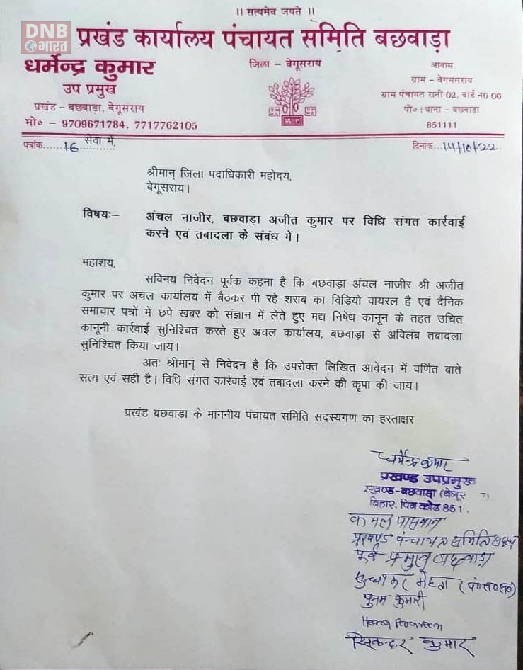 अंचल कर्मी से नाराज जनप्रतिनिधियों ने अंचल कर्मी के खिलाफ खोला मोर्चा 3