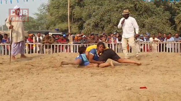 नालंदा महिला दंगल में पहलवानी का पटका मार धनमंती ने मारी बाजी, पुरूका ड्रा 2