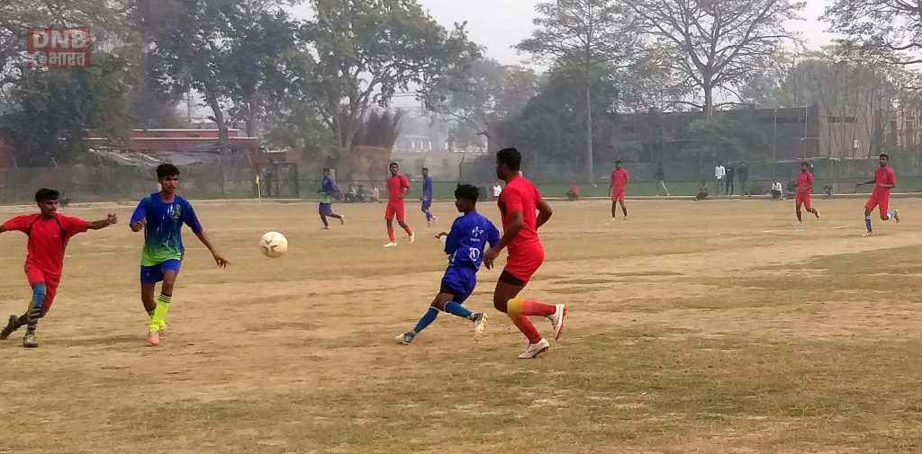 बछवाड़ा में जिला स्तरीय फुटबॉल लीग मैच के आखरी दिन स्टूडेंट क्लब शालीग्राम की टीम ने आजाद स्पोर्टिंग क्लब खरहट को 2-0 से किया पराजित 2