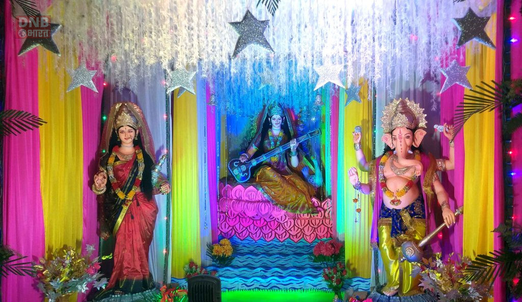 बछवाड़ा में सरस्वती पूजा की धूम,श्रद्धालुओ को लुभा रहे है आकर्षक पंडाल 3