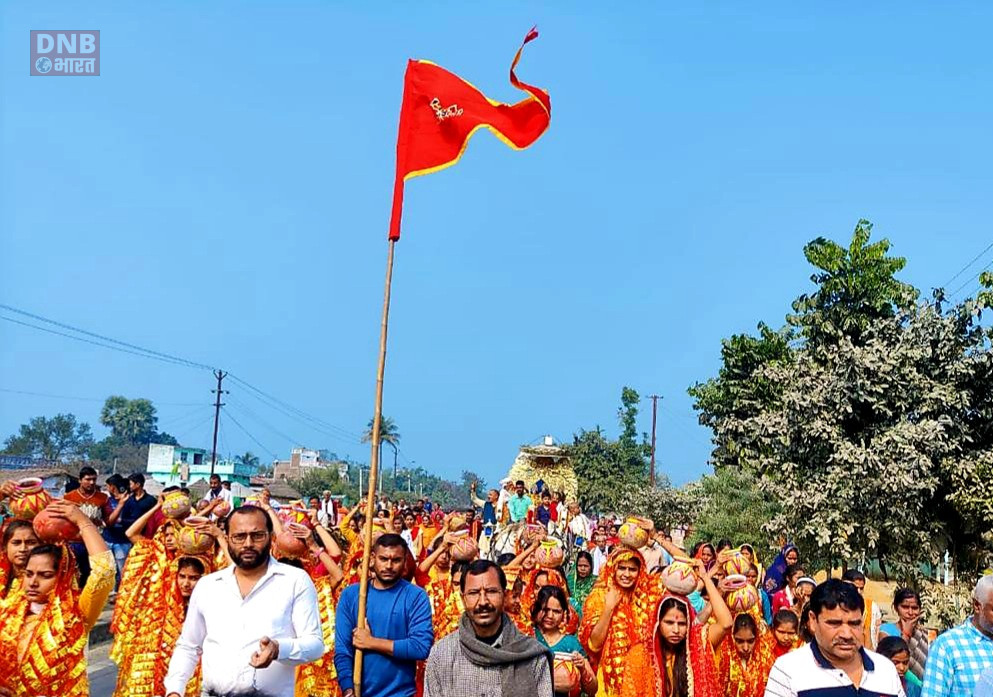 बछवाड़ा के फतेहा ठाकुरवाड़ी भवन का हुआ जिर्णोद्धार,नए भवन में राम जानकी को पुनःकिया गया स्थापित 2