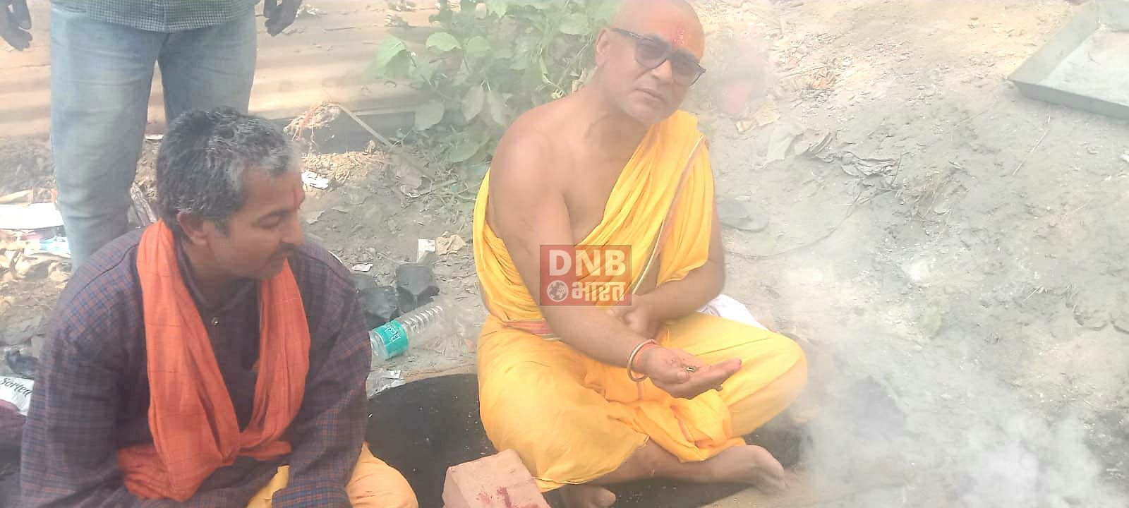 भगवानपुर बाजार में राधा कृष्ण मंदिर का हुआ शिलान्यास 2
