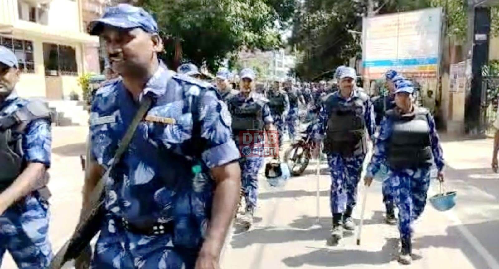 बिहार शरीफ के संवेदनशील इलाके में निकाला गया शांति मार्च,एसपी ने कहा अफवाहों पर ध्यान नही दे 4