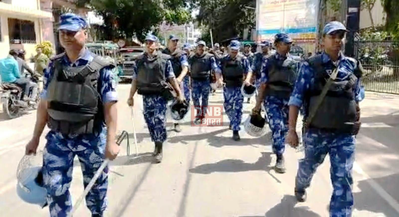 बिहार शरीफ के संवेदनशील इलाके में निकाला गया शांति मार्च,एसपी ने कहा अफवाहों पर ध्यान नही दे 2
