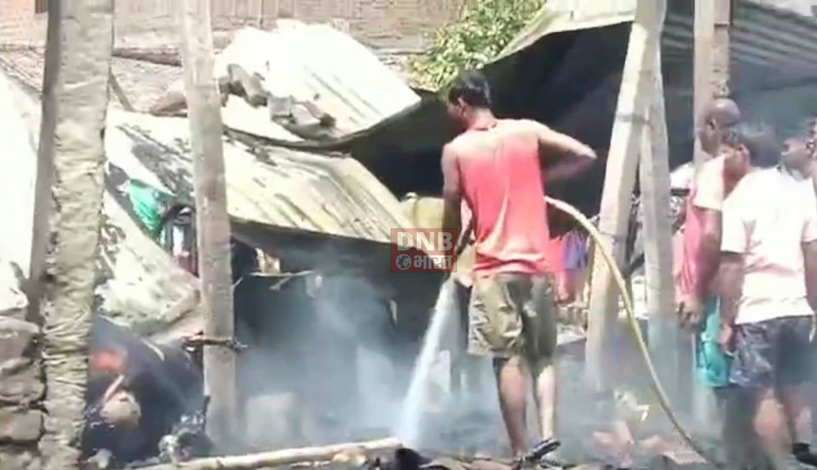 बेगूसराय में आग से हाहाकार-कही घर तो कही खेत में लगी फसल हुए ख़ाक,चार मवेशी की जिंदा जलकर हुई मौत 3