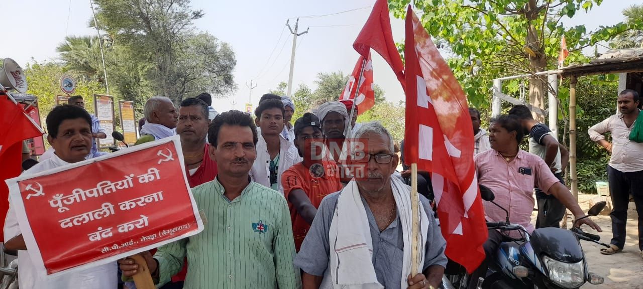 भाजपा सरकार के खिलाफ सीपीआई ने रातगांव, दुलारपुर में निकाली पदयात्रा 2