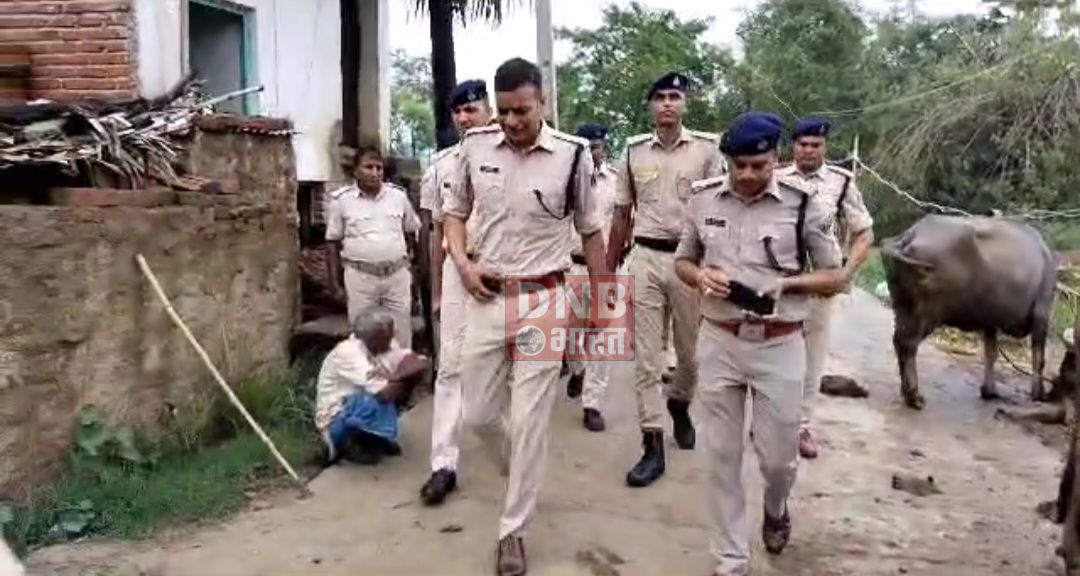 26 जून को नालंदा करणविगहा में हुए दोहरे हत्याकांड की जांच को पहुंचे एसपी अशोक मिश्रा 2