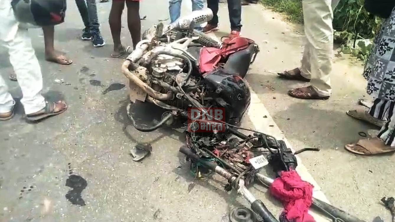 नालंदा जिले में हायवा की ठोकर से मोटरसाईकिल सवार युवक दर्दनाक मौत 2