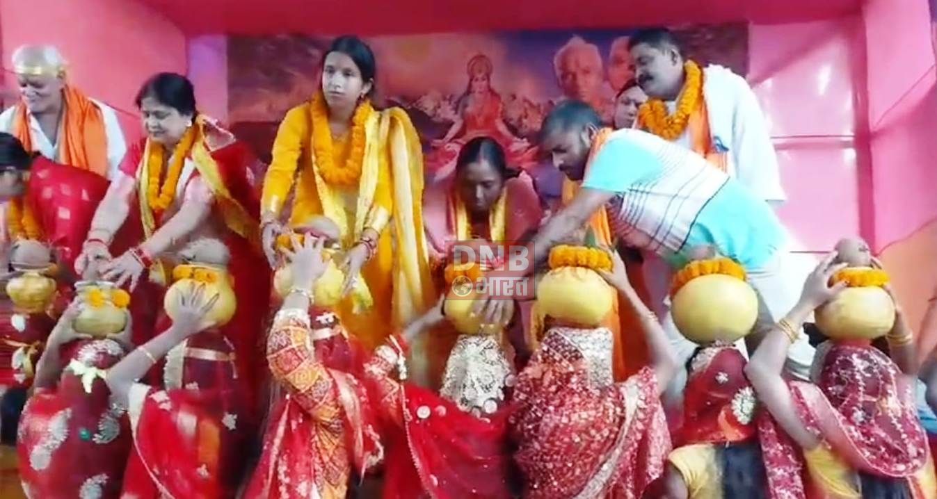 नालंदा:चार दिवसीय गायत्री महायज्ञ को लेकर निकाली गई भव्य कलश यात्रा 2