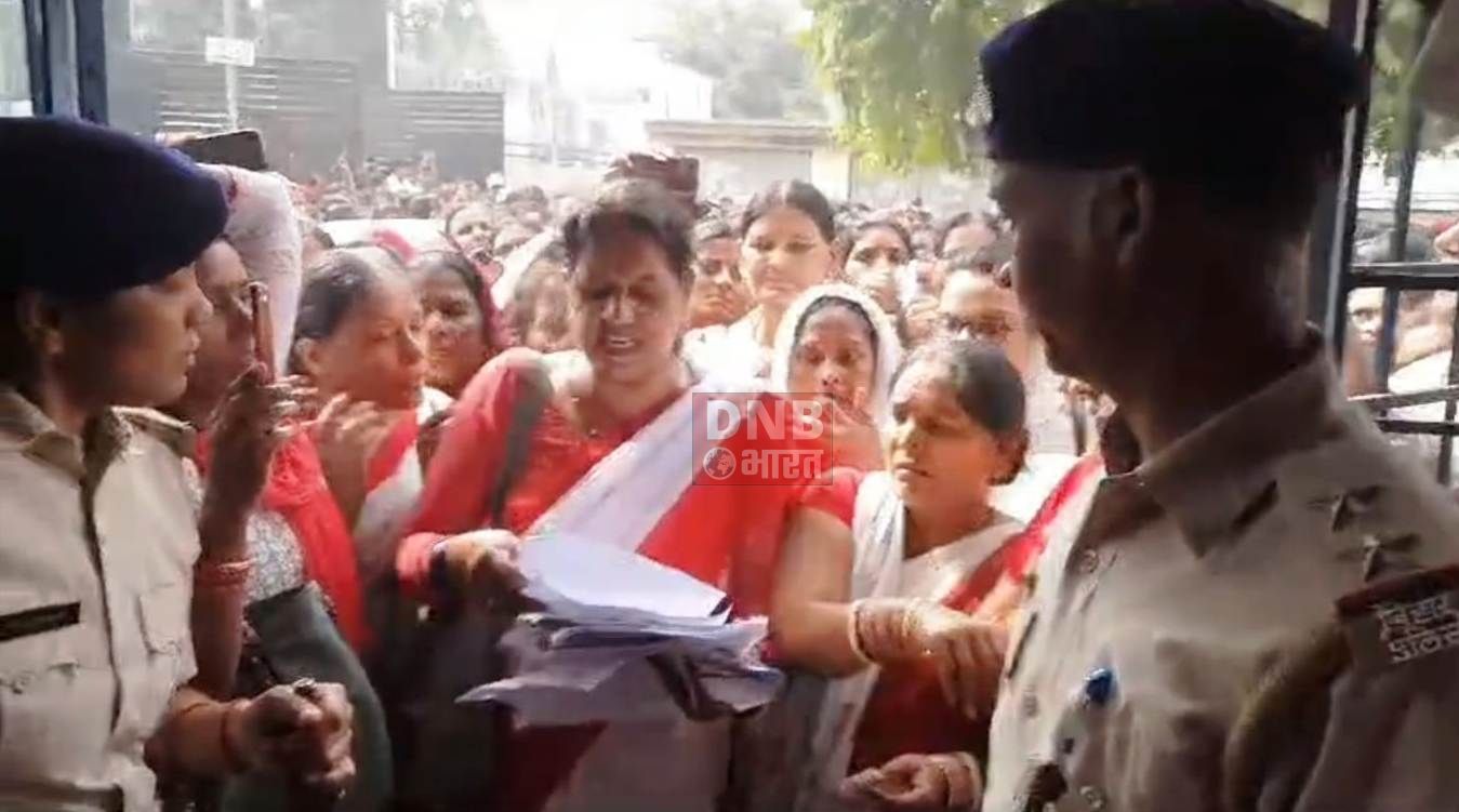 नालंदा:बर्खास्त के बाद जिले की सभी सेविका-सहायिका ने दिया सामूहिक इस्तीफा,किया जमकर प्रदर्शन  3