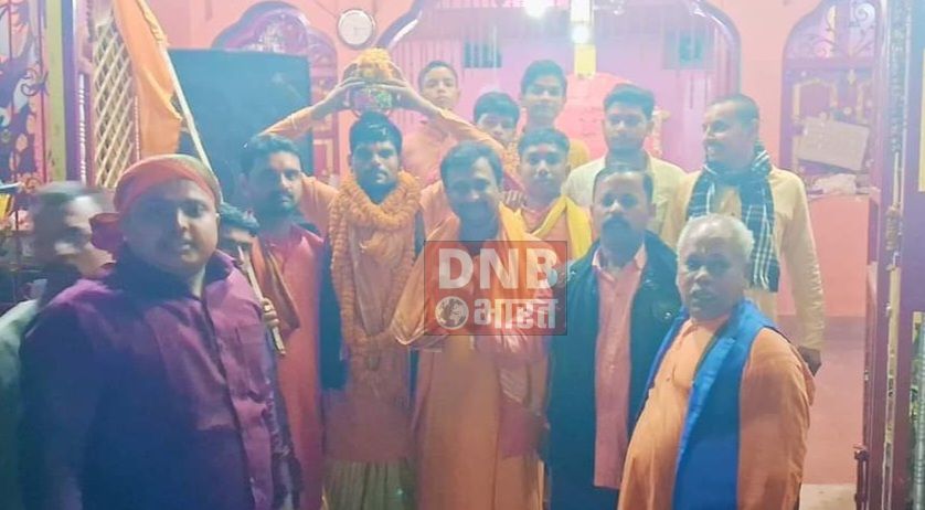 बरौनी सहित संपूर्ण बेगूसराय जिला के प्रत्येक प्रखण्ड में राम लला प्रतिष्ठा पूजित अक्षत कलश निमंत्रण शोभा यात्रा निकाली गई 2