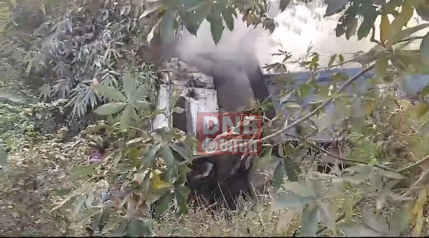 नालंदा: दो हाईवा ट्रक की हुई आमने-सामने टक्कर से हाईवा में लगी, आग में चालक की जिंदा जलकर हुई दर्दनाक मौत, एक अन्य जख्मी 3
