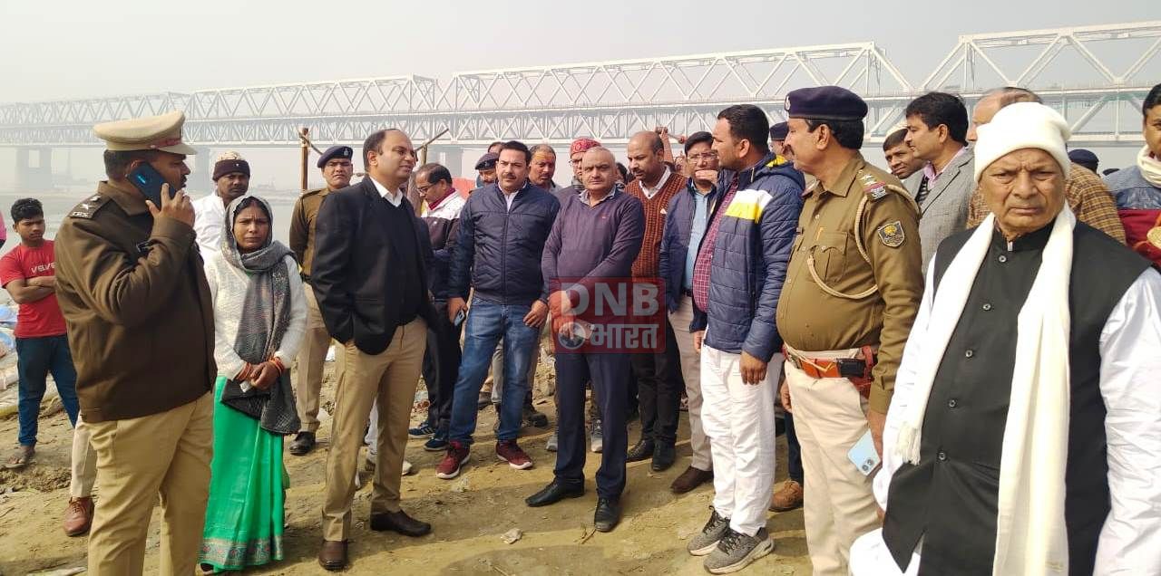  बेगूसराय डीएम एवं एसपी ने सिमरिया धाम में रिवर फ्रंट निर्माण कार्य का किया निरीक्षण 2