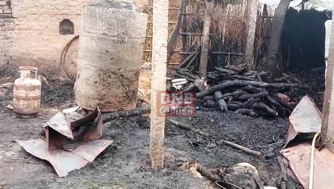 खगड़िया में भीषण अगलगी में तीन घर समेत लाखो रुपये की संपत्ति जलकर राख,पांच मवेशियों की झुलसकर हुई मौत 4