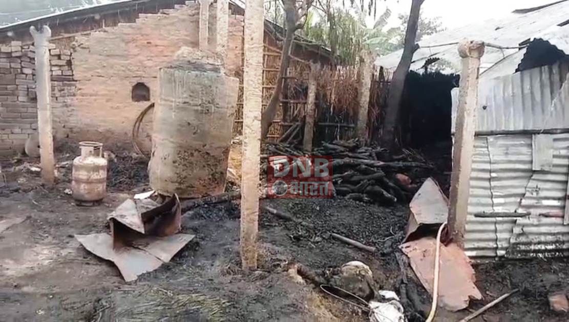 खगड़िया में भीषण अगलगी में तीन घर समेत लाखो रुपये की संपत्ति जलकर राख,पांच मवेशियों की झुलसकर हुई मौत 3