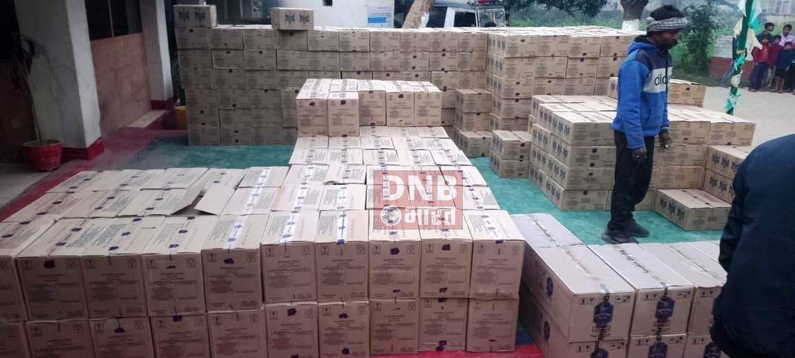 बछवाड़ा टोल प्लाजा के समीप मध्य निषेध टीम ने प्लाई लदी ट्रक से 835 कार्टन विदेशी शराब किया जप्त , ट्रक चालक गिरफ्तार 4