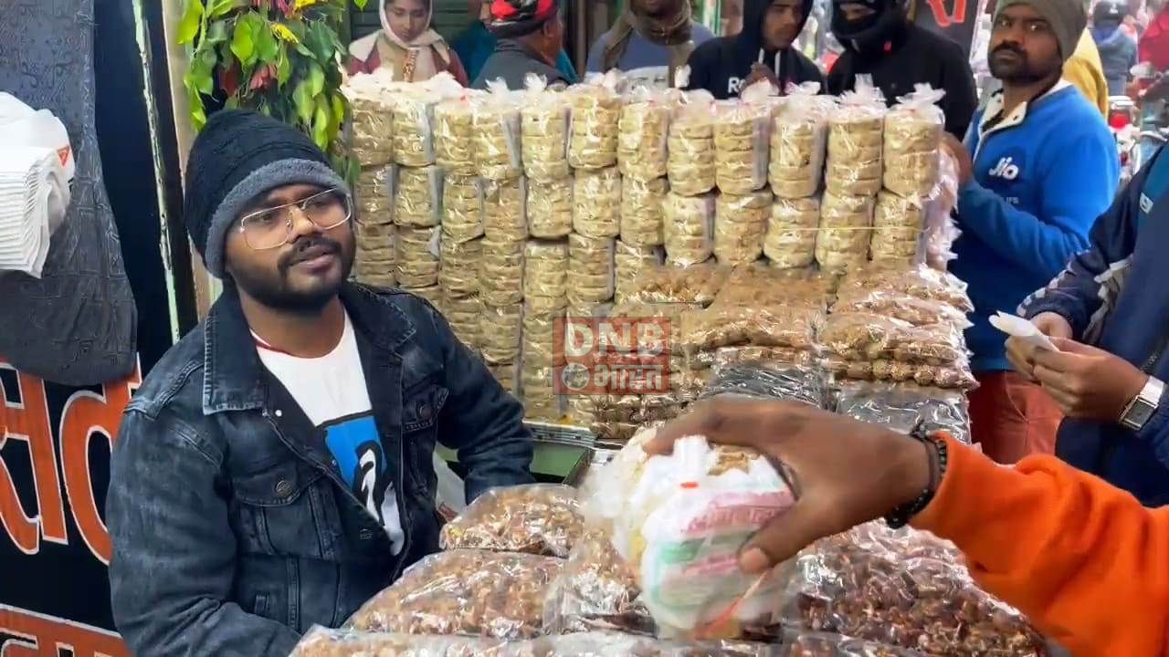 नालंदा: तिलकुट की सौधी खुसबू से महक उठा बाजार, चौक चौराहों पर सजे दूकान 3