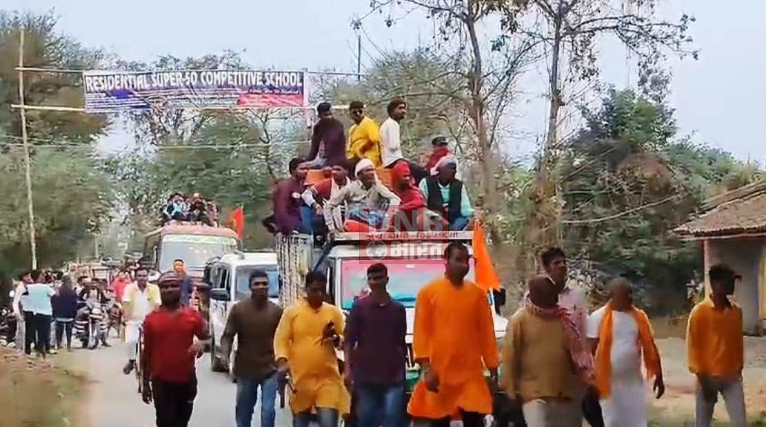 खगड़िया: माघी पुर्णिमा को लेकर निकाली गई शोभा यात्रा 2