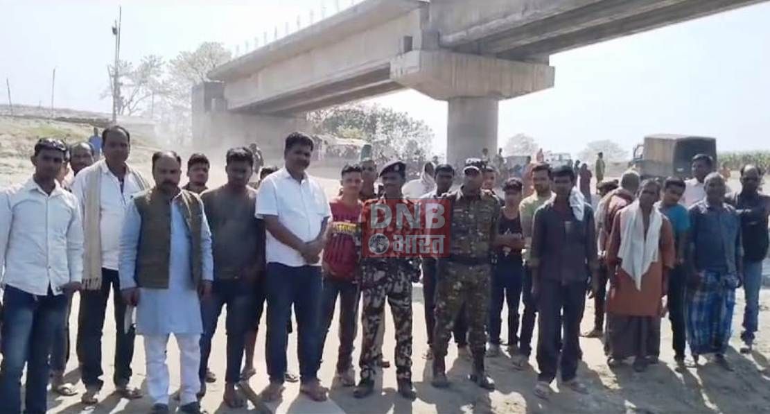 खगड़िया के बागमती नदी में पुल निर्माण के दौरान नदी में डुबने से हुई एक मजदूर की मौत,नहीं मिला शव,खोज जारी 2