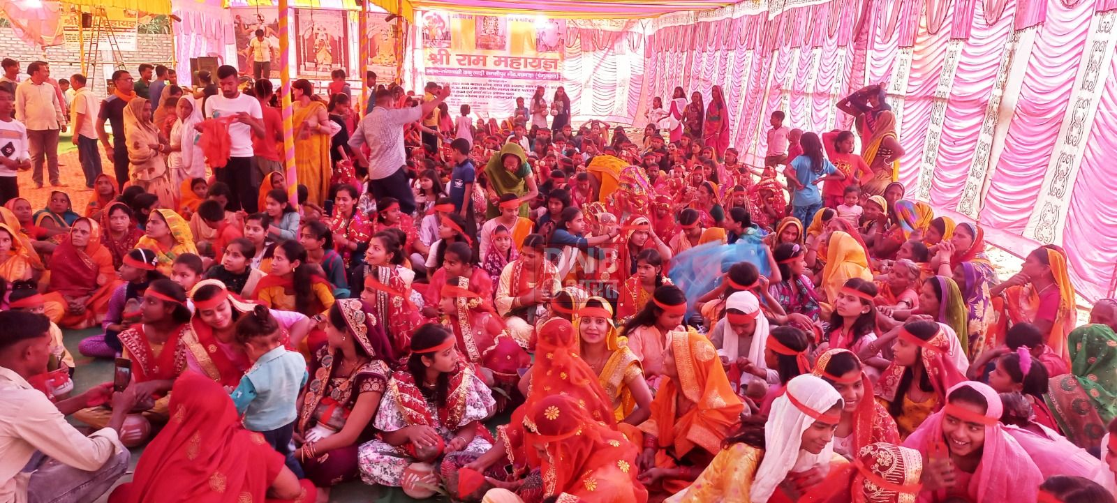 बछवाड़ा के समसीपुर भीठ में नौ दिवसीय श्रीराम महायज्ञ को लेकर निकाली गयी भव्य कलश शोभा यात्रा 2
