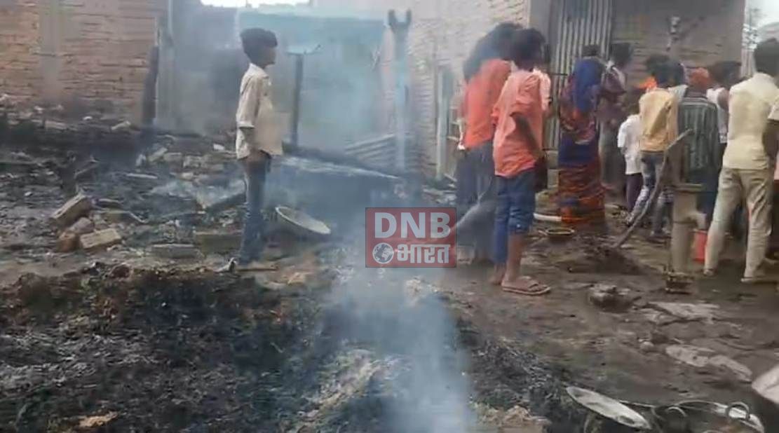 समस्तीपुर: बिजली की शोर्ट सर्किट से लगी आग, ग्यारह घर समेत लाखो रुपये की संपत्ति जलकर राख, चार मवेशी भी झुलसे 2