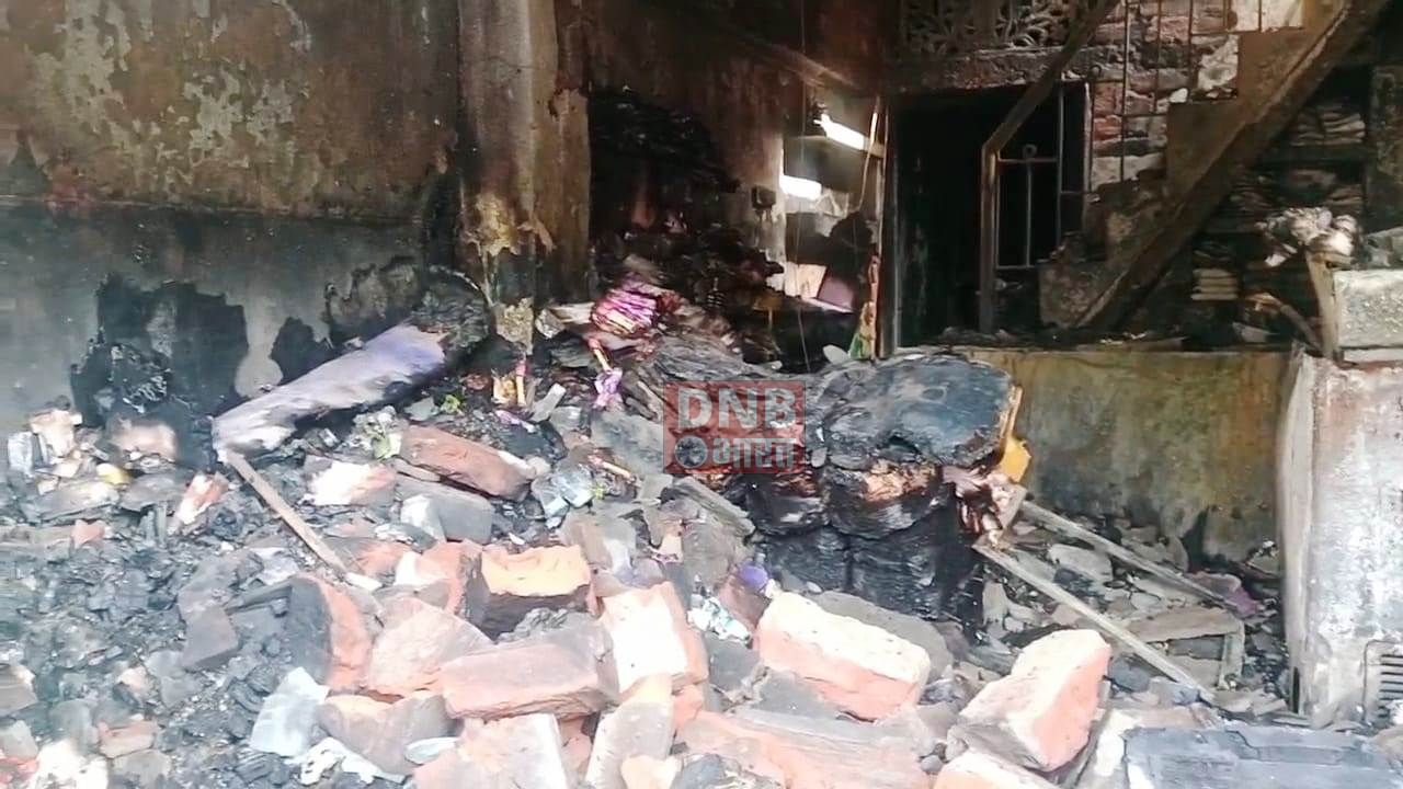 नालंदा: बिजली के शॉर्ट सर्किट से किराना दुकान में लगी आग, आग लगने से दस लाख का सामान जलकर हुआ ख़ाक 2