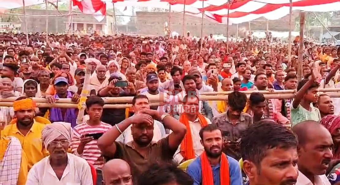 खगड़िया: चिराग पासवान NDA के लोजपा उम्मीदवार राजेश वर्मा के समर्थन में किया जनसभा 2