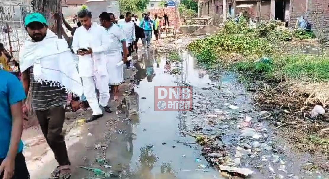 गिरियक नगर पंचायत के वार्ड संख्या 8 और 9 में जल जमाव की समस्या से ग्रामीण परेशान 3