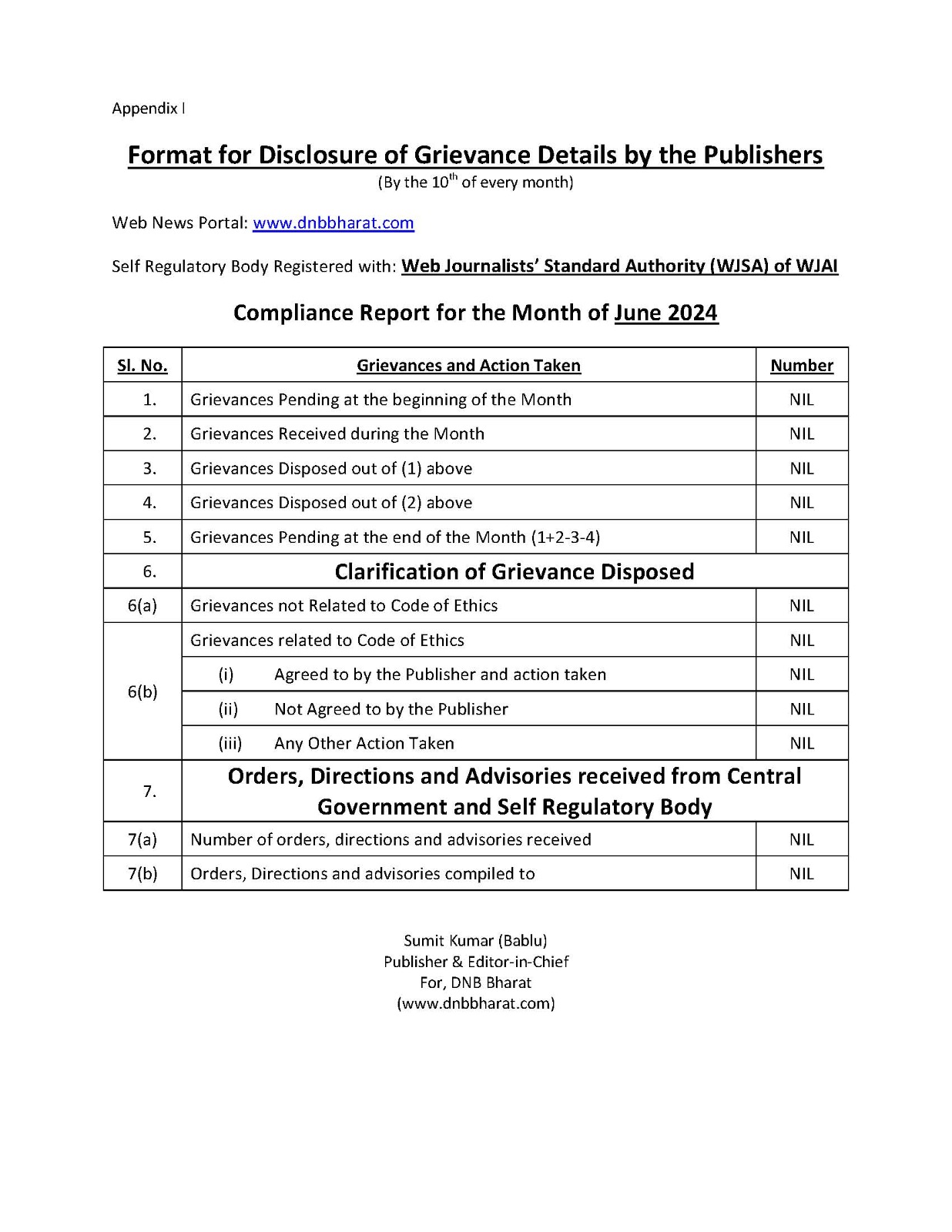 Grievance Report June 2024  1