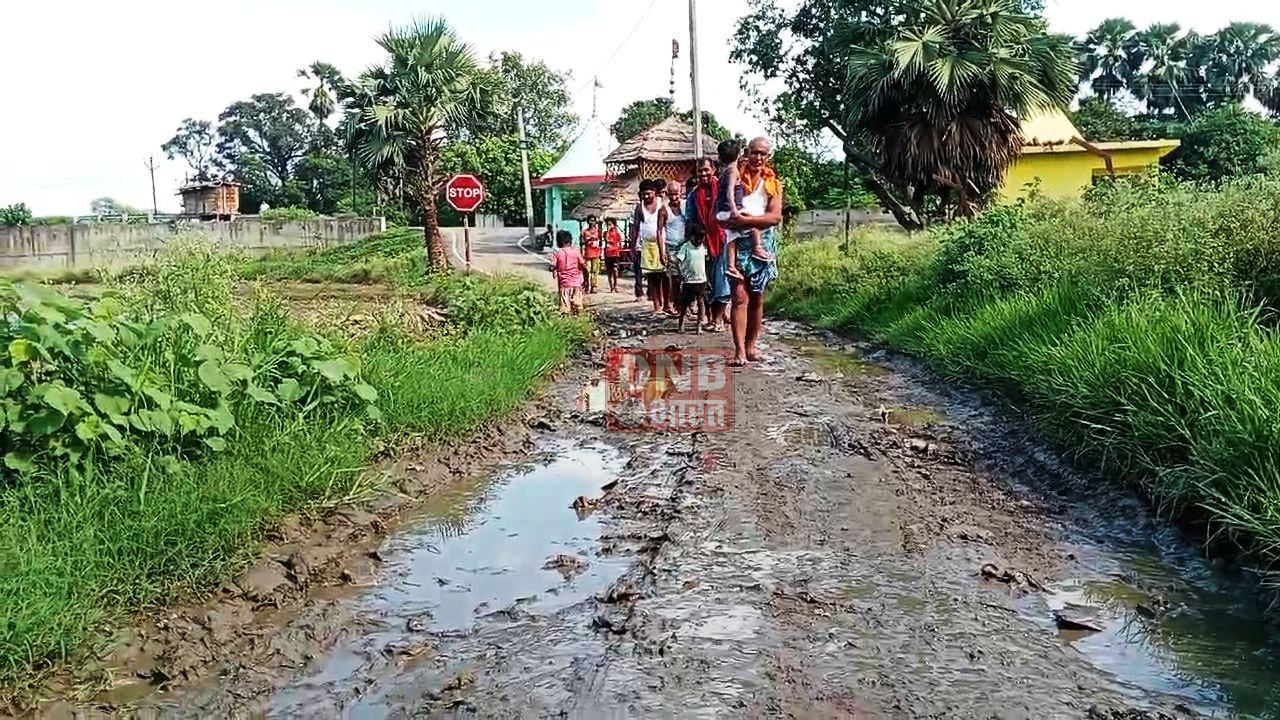 नालंदा: नाले के पानी से मुख्य मार्ग पर हुआ जलजमाव, ग्रामीणों को हो रही है परेशानी 2