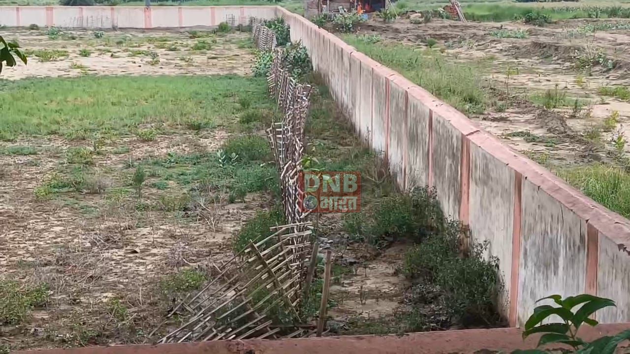 नालंदा: मनरेगा योजना के तहत गैबी स्टेडियम के चारो तरफ और पंचाने नदी के किनारे 12 लाख रुपए खर्च कर लगाए गए पेड़, पेड़ की जगह नजर आ रही है सिर्फ पट्टियाँ 3