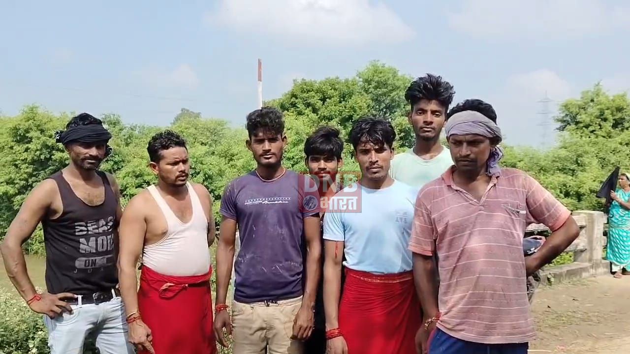 नालंदा : जिराईन नदी में पानी बढ़ने से बिना शटर के बने पुल से कथराही गांव के मिल्की खंधा,पानी से हुआ जल मग्न 3