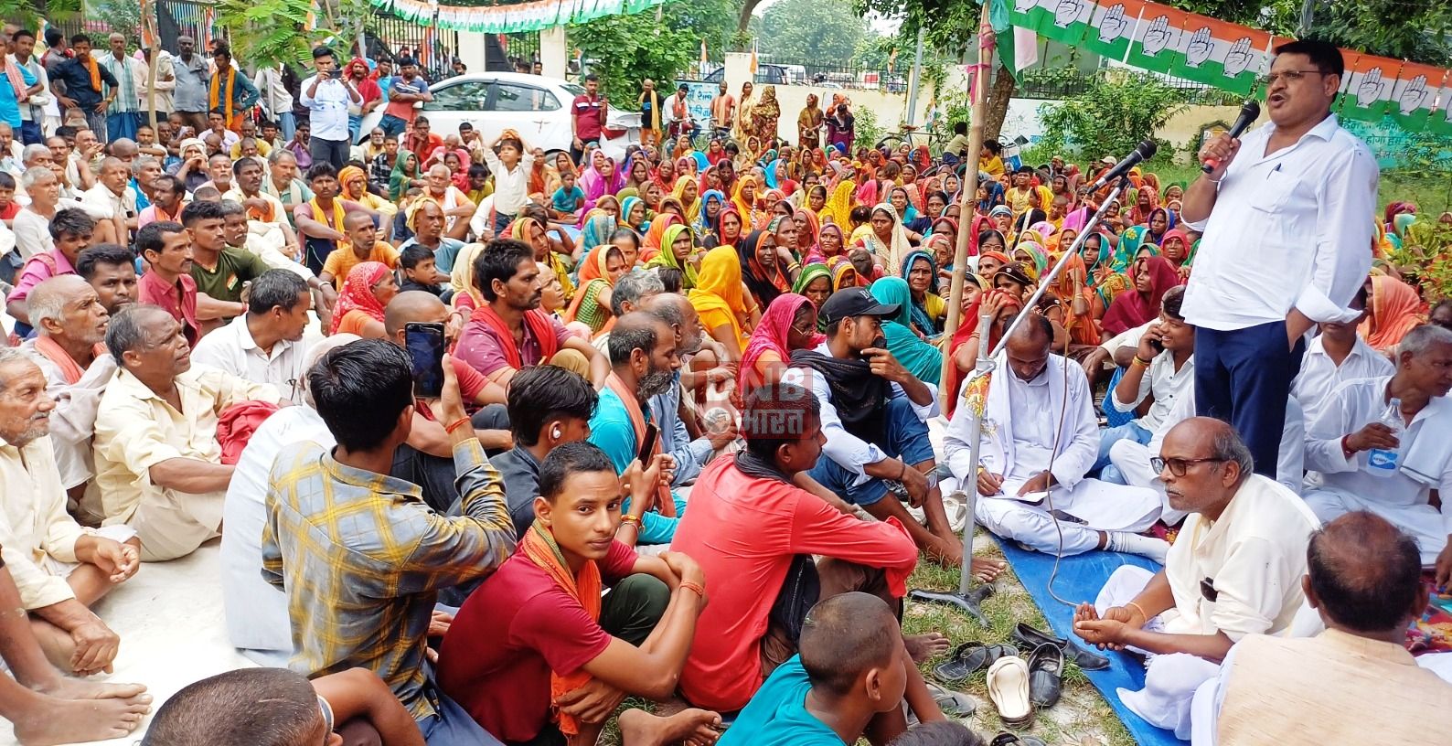 चमथा दियारे के पांच पंचायत को बाढ़ क्षेत्र समेत चालीस सूत्री मांगो को लेकर कांग्रेस कार्यकर्ताओ का एक दिवसीय धरना प्रदर्शन 7