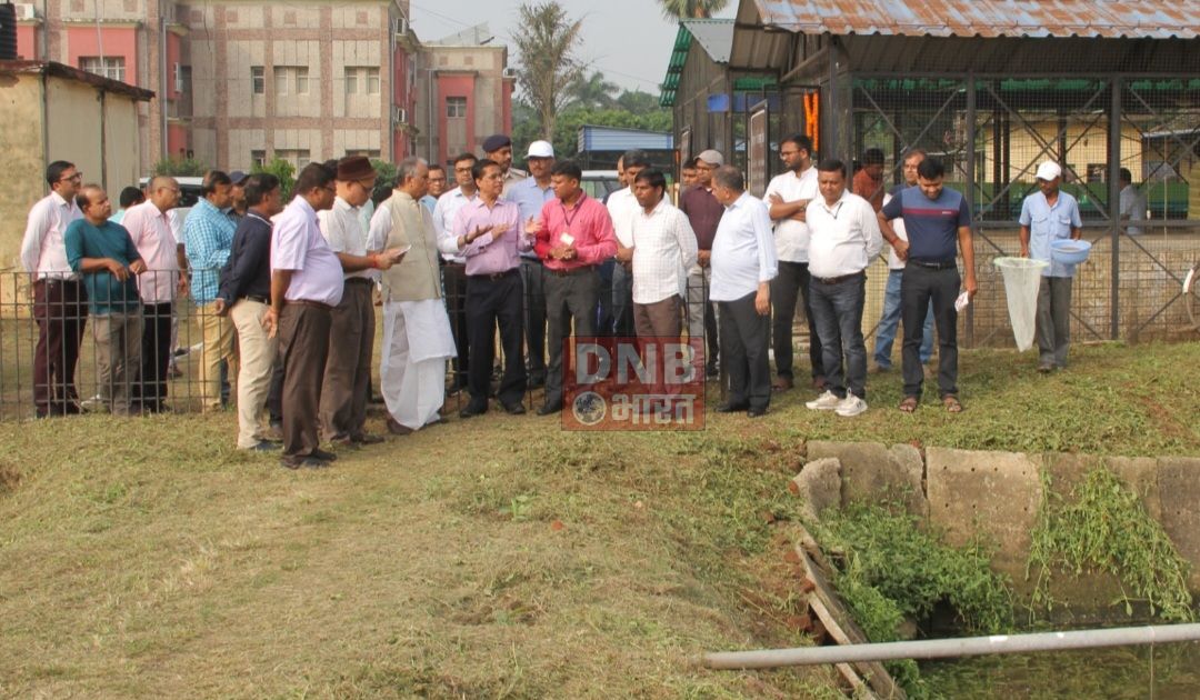 केन्द्रीय राज्य मंत्री रामनाथ ठाकुर ने कृषि अनुसंधान परिसर पटना में मत्स्यपालन के लिए निर्मित बायोफ़्लॉक इकाई का लोकार्पण एवं वृक्षारोपण किया 3