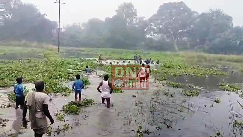 बेगूसराय के बैंती नदी में अचानक नाव पलटी, नाव पर सवार दो दर्जन से अधिक स्कूली छात्र एवं छात्रा बाल बाल बचे 3