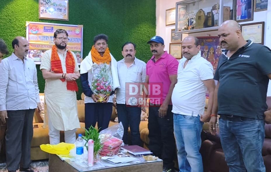 पेंटाथलॉन में देश के लिए पदक लाने वाले 'जतिन गौतम' हुए सम्मानित 2