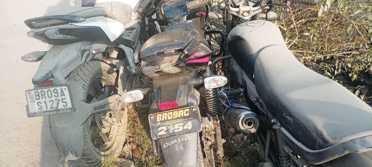 मैदा बभनगामा से चोरी की गई बाइक गभूआ बहियार से हुआ बरामद 2