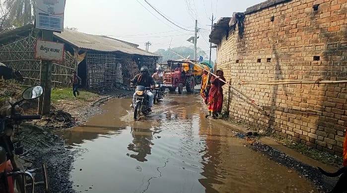 जल जमाव की प्रगति से होती है वीरपुर की पहचान 4