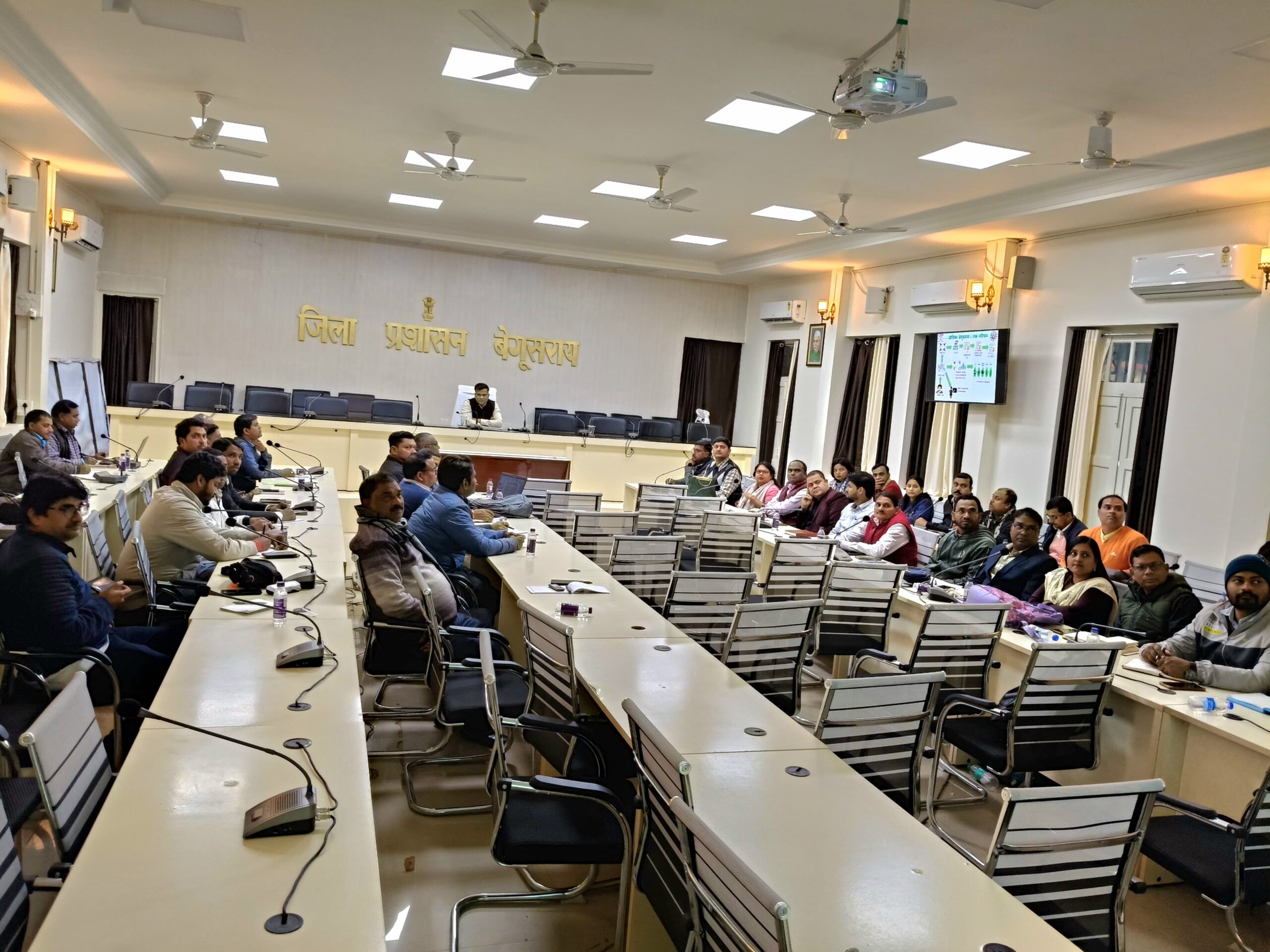 जिला पदाधिकारी बेगूसराय तुषार सिंगला ने जीविका  द्वारा संचालित सभी योजनाओं के कार्यों की समीक्षा बैठक 2