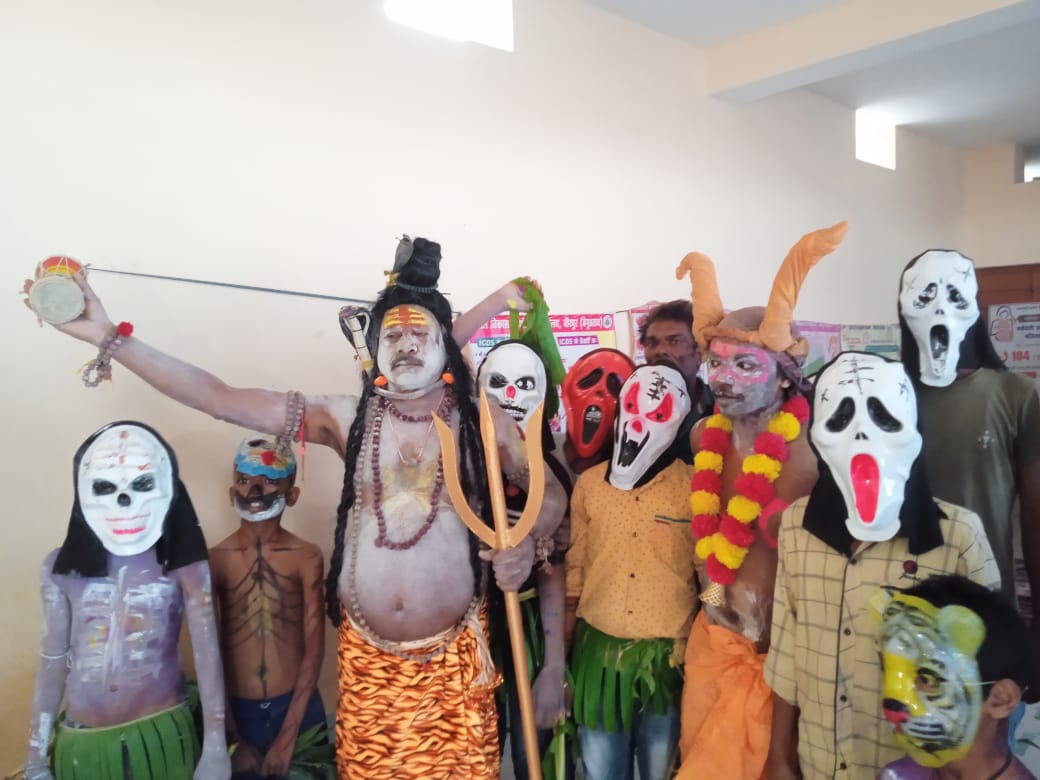 बेगूसराय वीरपुर में शिवजी की निकली बरात,झुम उठे महिला,पुरुष व बच्चे 3