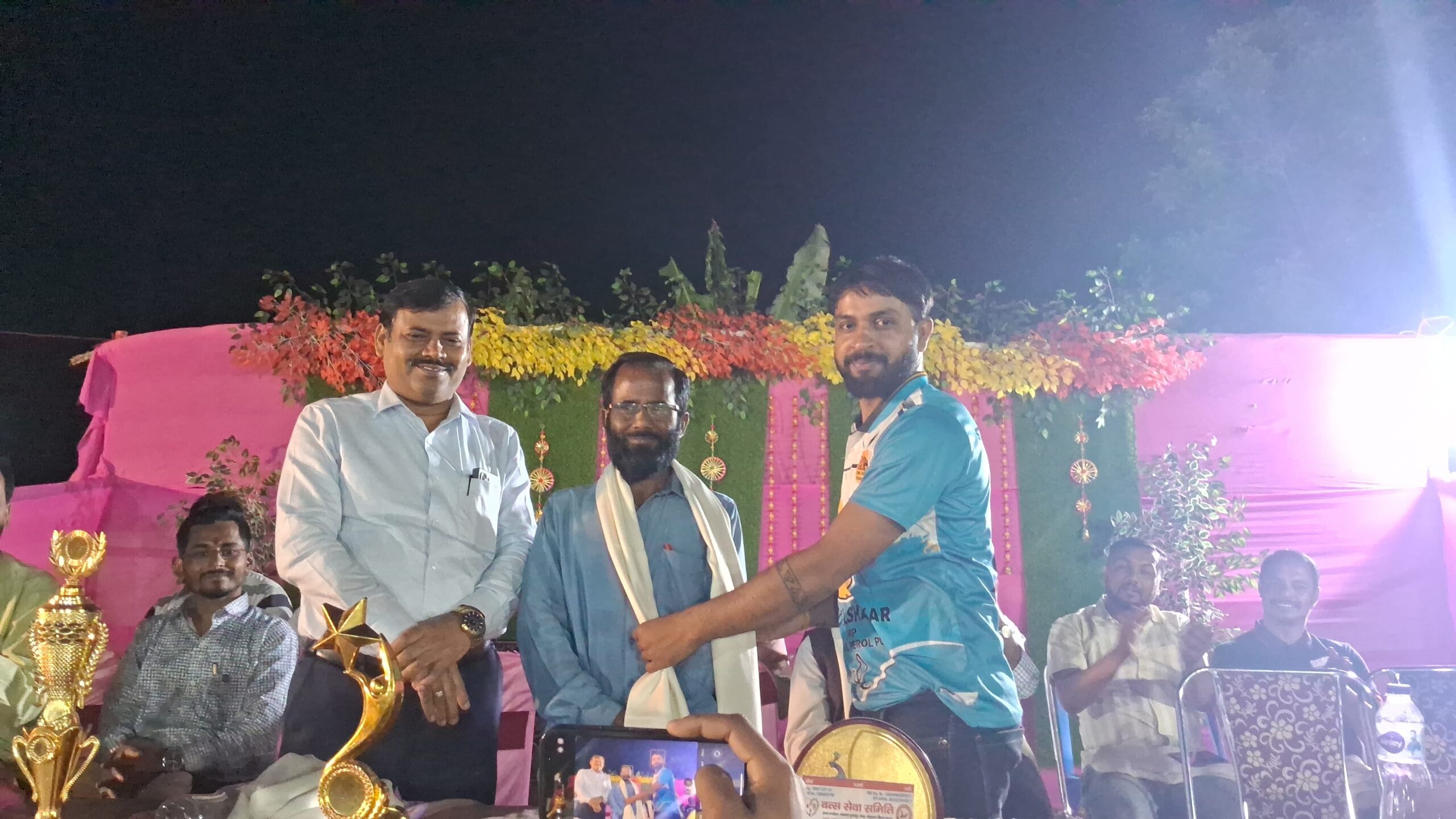 संत पॉल पब्लिक स्कूल तेघड़ा के ग्राउंड में शॉट बाउंड्री नाइट क्रिकेट के फाइनल टूर्नामेंट का आयोजन 2