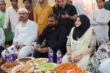 नालंदा: समाज में आपसी प्रेम एकजुटता और मेलजोल को बढ़ावा देने के उद्देश्य से सालूगंज इलाके में किया गया इफ्तार पार्टी का आयोजन 26