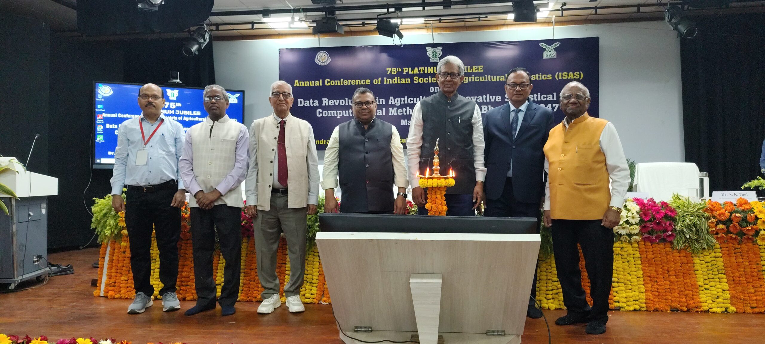 केंद्रीय कृषि विश्वविद्यालय पूसा में भारतीय कृषि सांख्यिकी सोसायटी का तीन दिवसीय प्लैटिनम जुबली कांफ्रेंस का हुआ शुभारंभ 3