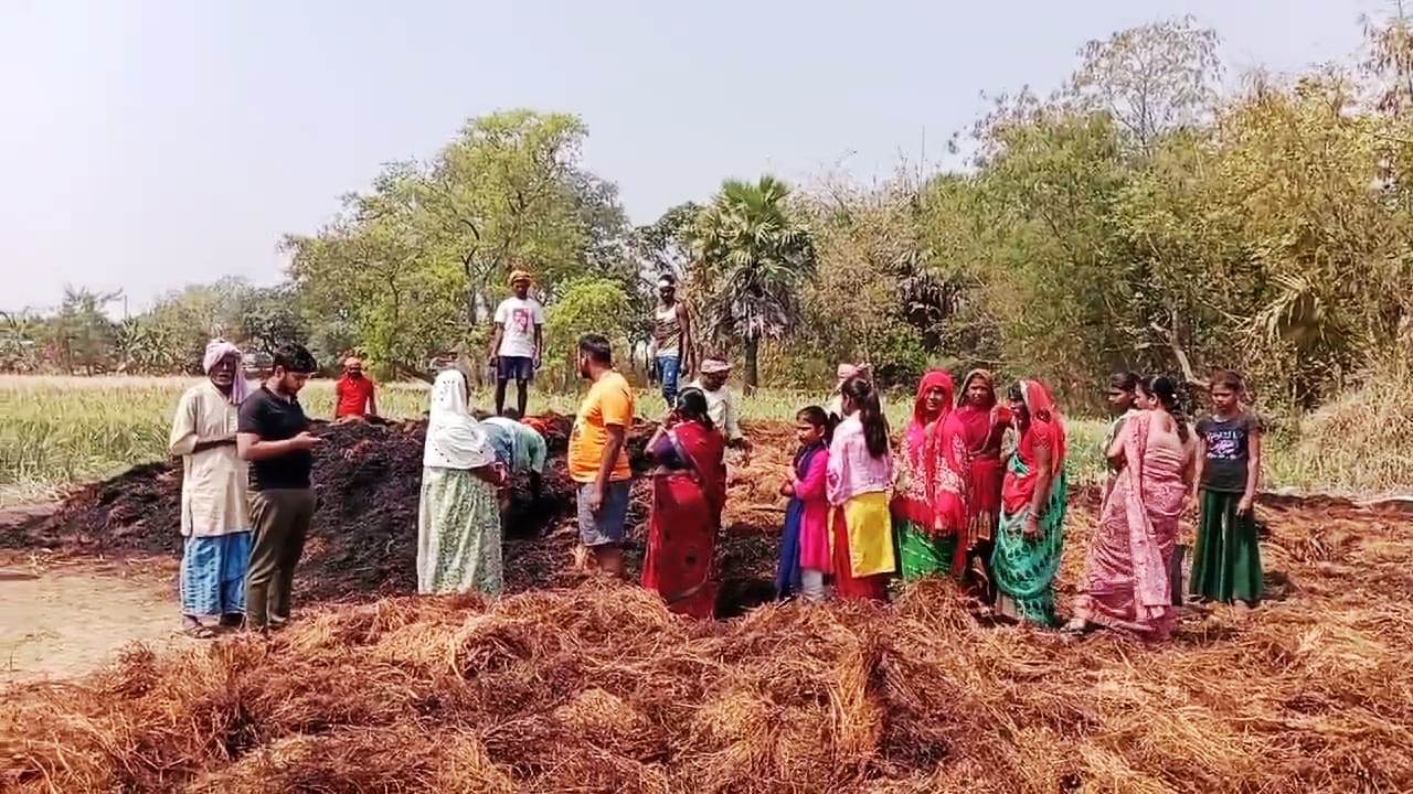 नालंदा: खलिहान में रखे मसूर के ढांगा में असामाजिक तत्वों ने लगाया आग,  कुल 22 बीघा के मसूर के ढांगा जल कर हुआ राख, हजारों रुपए का हुआ नुकसान 2
