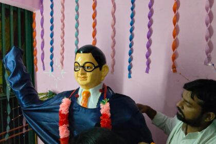 चमथा में बाबा साहब की जयंती समारोह में किया प्रतिमा का अनावरण 20