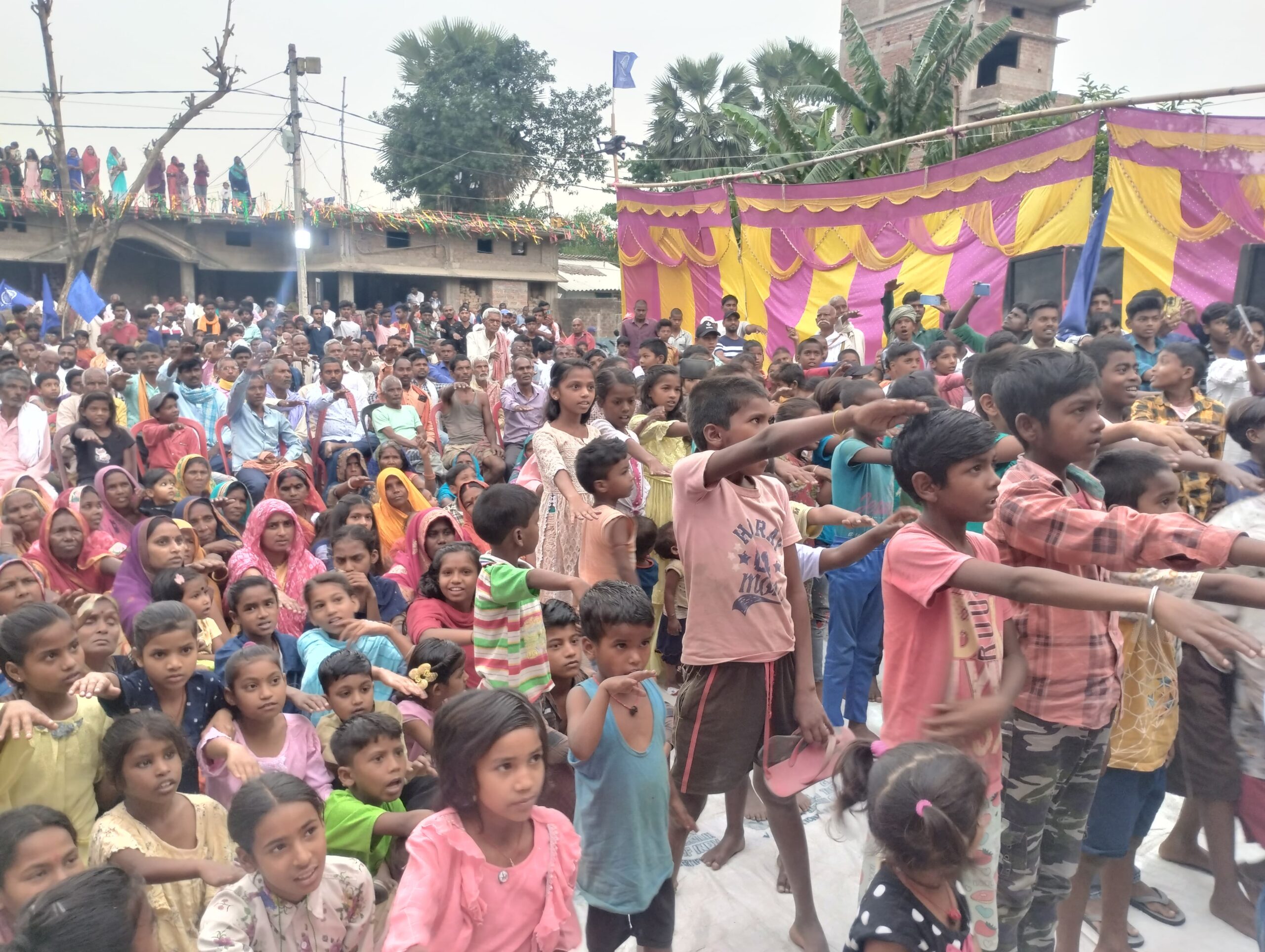 चमथा में बाबा साहब की जयंती समारोह में किया प्रतिमा का अनावरण 8