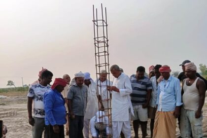 साढ़े चौदह लाख की लागत से होगा खेल मैदान के चारदीवारी का निर्माण - रामरतन सिंह 25
