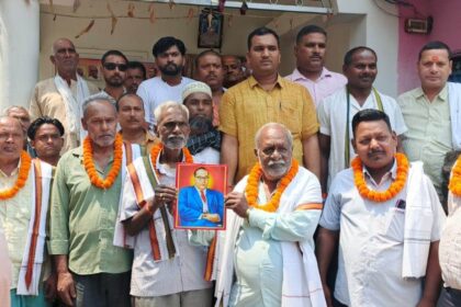तेघड़ा में कांग्रेस पार्टी के कार्यकर्ताओं ने किया भीम शक्ति संवाद का आयोजन 6