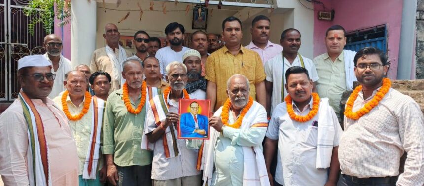 तेघड़ा में कांग्रेस पार्टी के कार्यकर्ताओं ने किया भीम शक्ति संवाद का आयोजन 1