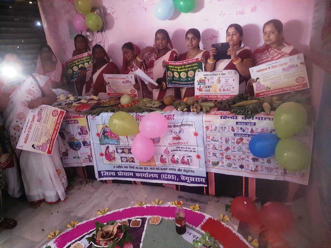 सेविकाओं ने किया पोषण मेला का आयोजन, कुपोषण से बचाव की दी गयी जानकारी 2